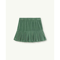 The Animals Observatory Green Logo Velvet Bird Skirt