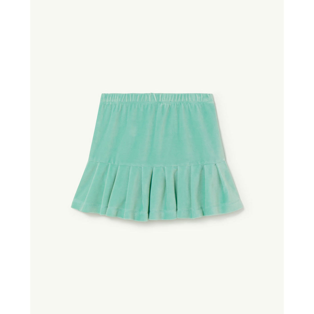 The Animals Observatory Turquoise Logo Velvet Bird Skirt