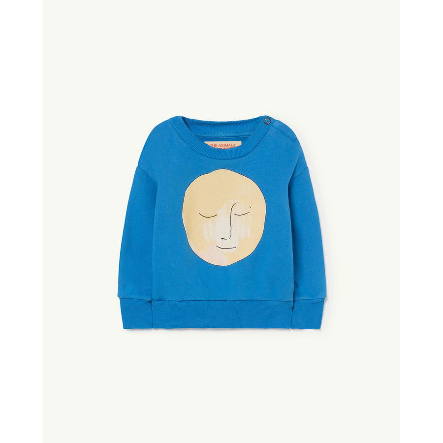 The Animals Observatory Blue Moon Bear Baby Sweatshirt