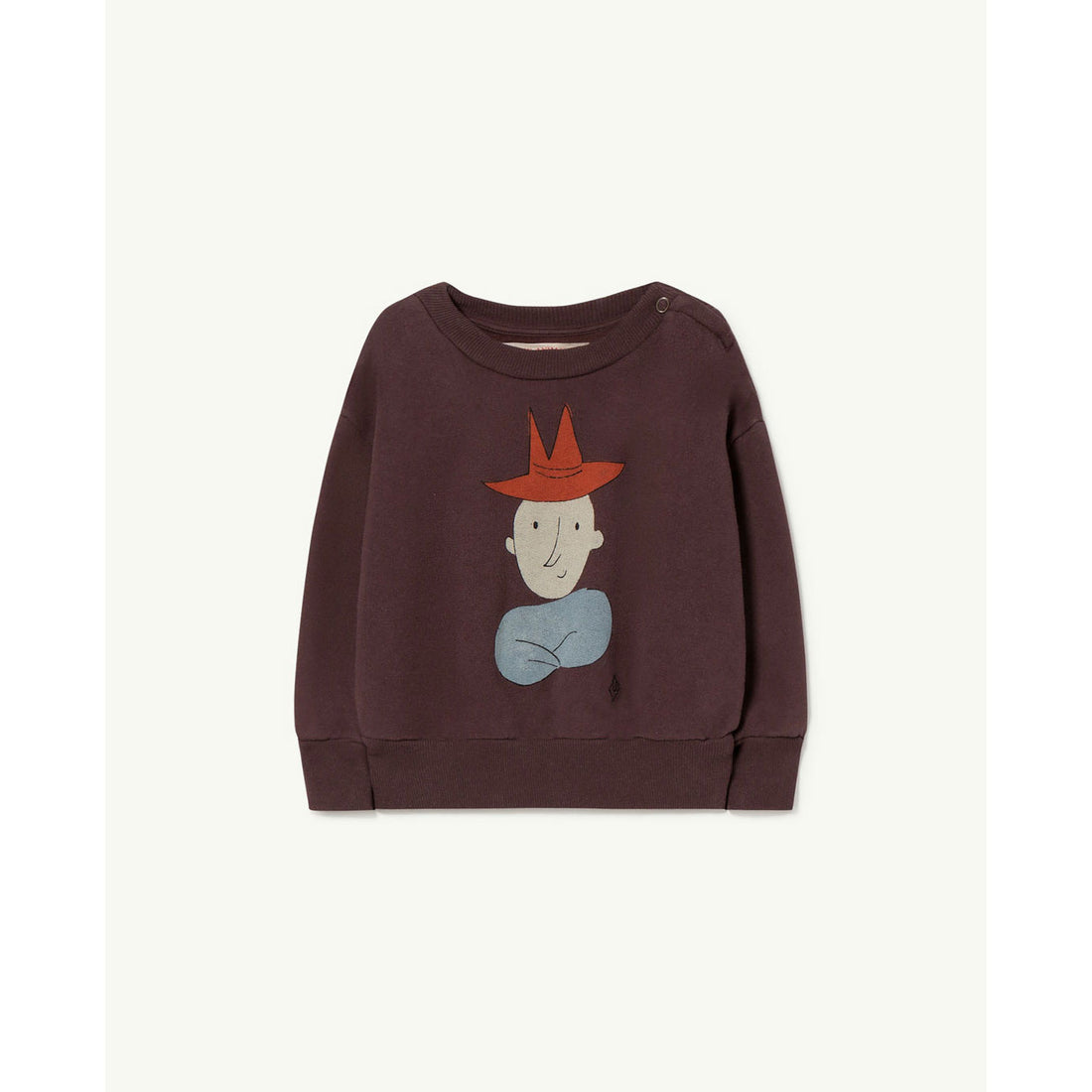 The Animals Observatory Brown Boy Bear Baby Sweatshirt