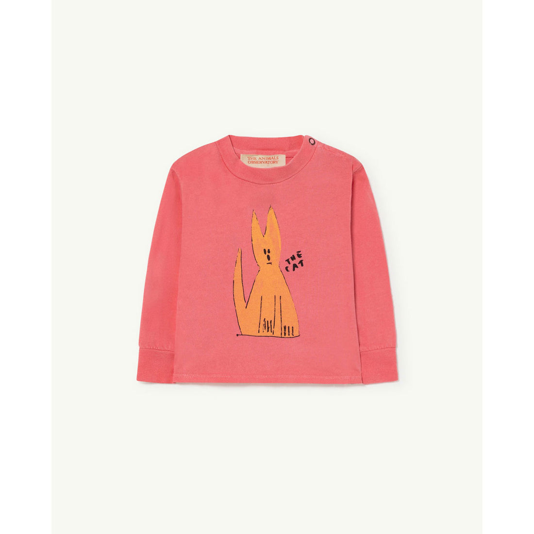 The Animals Observatory Pink Cat Dog Baby T-Shirt