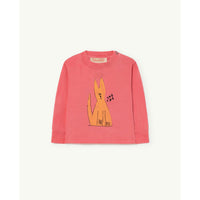 The Animals Observatory Pink Cat Dog Baby T-Shirt