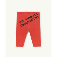 The Animals Observatory Red Logo Penguin Baby Pant