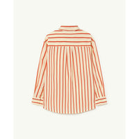 The Animals Observatory Yellow Stripe Wolf Kids Shirt