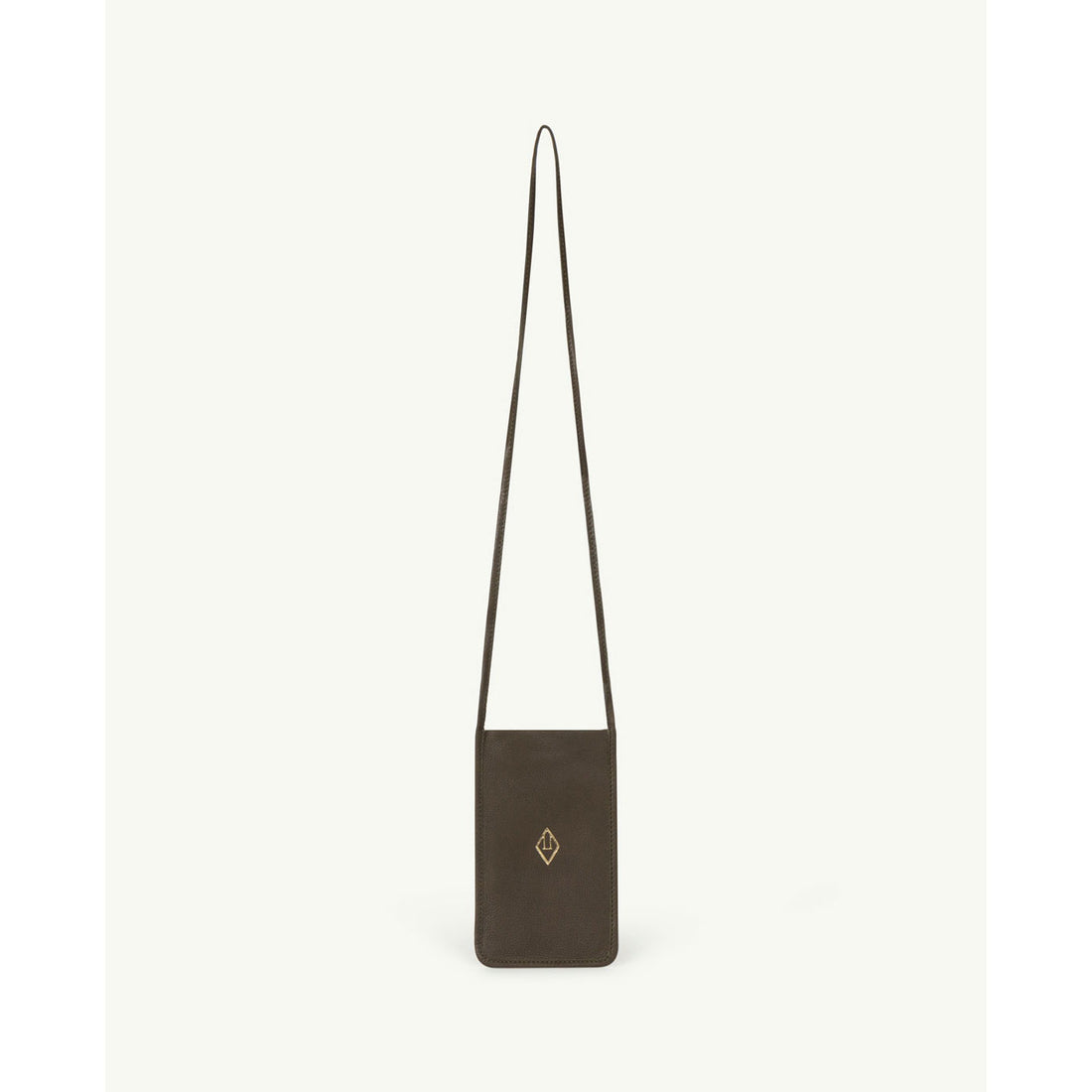 The Animals Observatory Green Logo Leather Bag