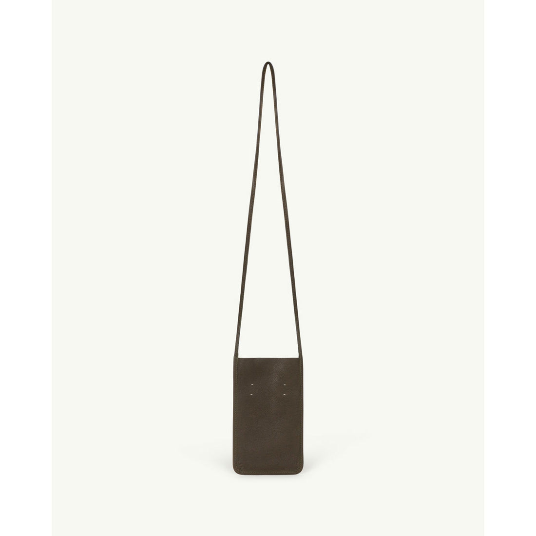 The Animals Observatory Green Logo Leather Bag