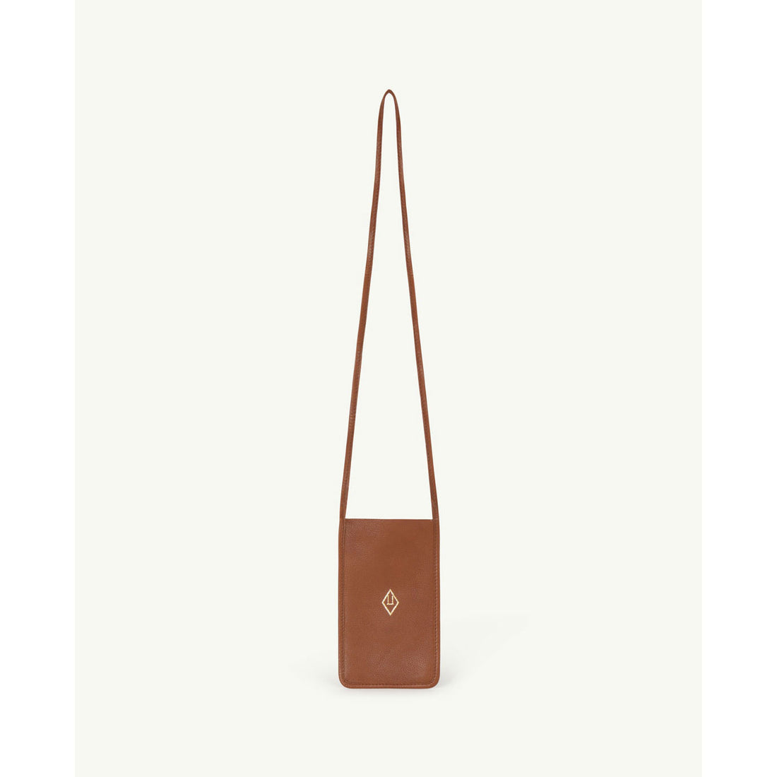 The Animals Observatory Brown Logo Leather Bag