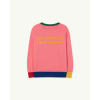 The Animals Observatory Pink Bear Bull Kids Sweater