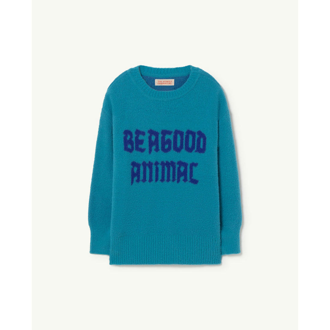 The Animals Observatory Blue Graphic Bull Sweater
