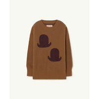 The Animals Observatory Brown Graphic Bull Sweater