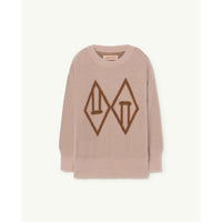 The Animals Observatory Beige Graphic Bull Sweater