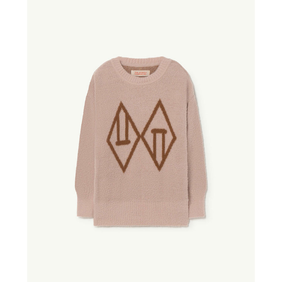 The Animals Observatory Beige Graphic Bull Sweater