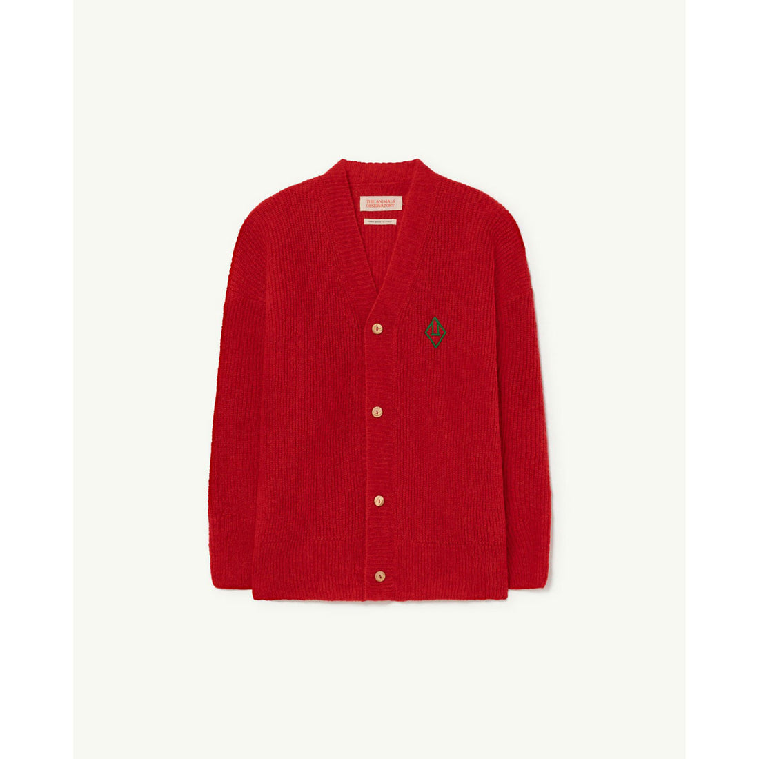 The Animals Observatory Logo Plain Raccoon Cardigan