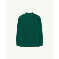The Animals Observatory Green Logo Plain Raccoon Cardigan