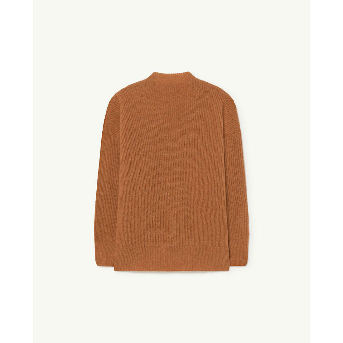 The Animals Observatory Brown Logo Plain Raccoon Cardigan
