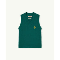 The Animals Observatory Green Logo Plain Bat Vest