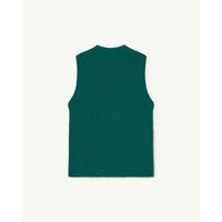 The Animals Observatory Green Logo Plain Bat Vest
