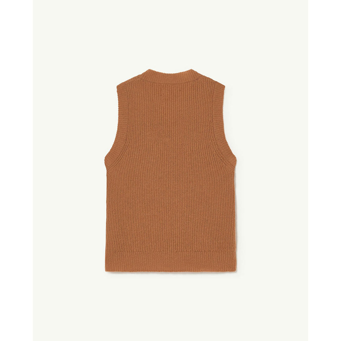 The Animals Observatory Brown Logo Plain Bat Vest