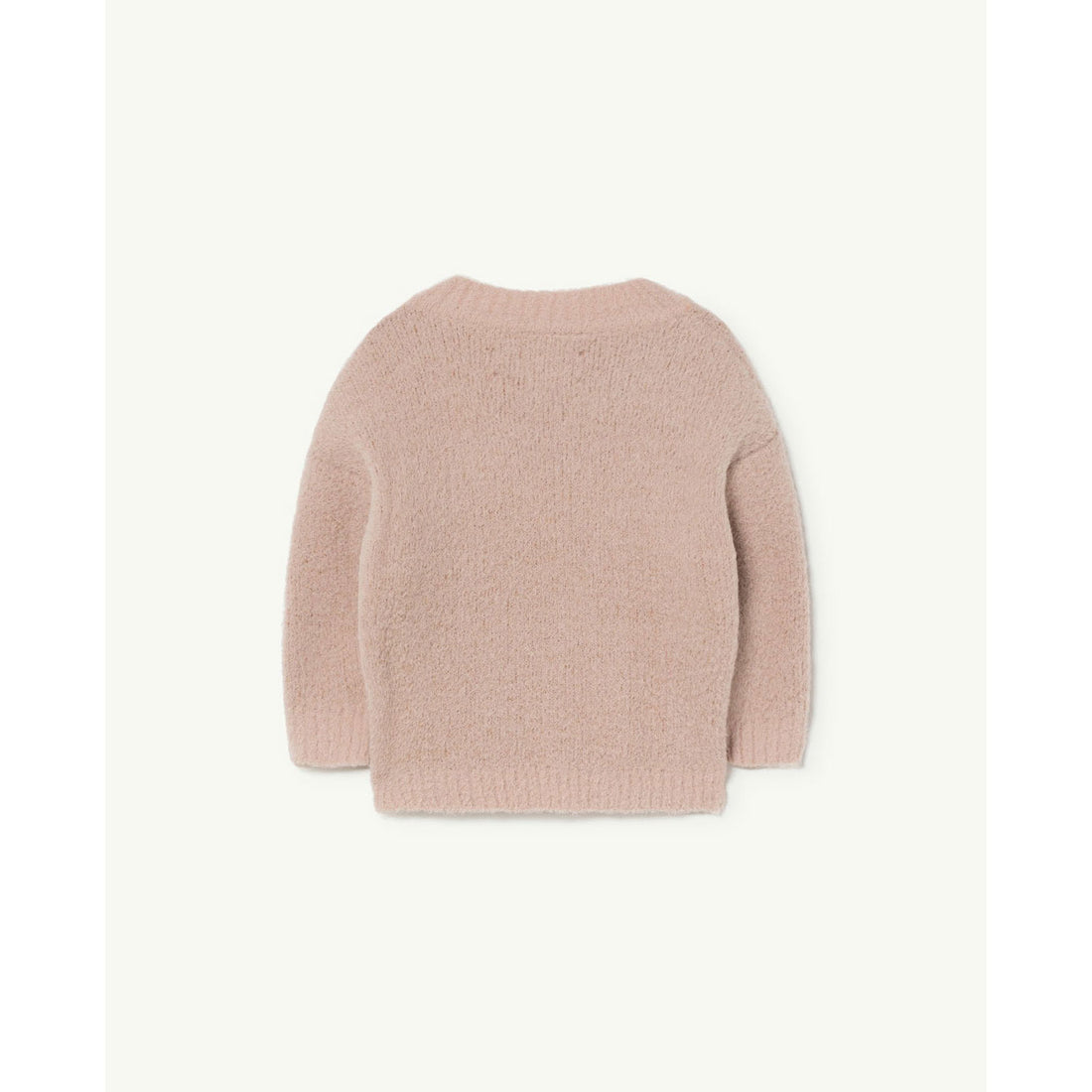 The Animals Observatory Beige Graphic Bull Baby Sweater