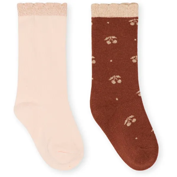 Konges Slojd Mon Cheri/Shifting Sand 2 Pack Lurex Socks