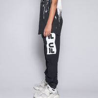 NUNUNU Black Fila X Nununu Woven Training Pants