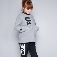 NUNUNU Heather Grey Fila X Nununu Deconstructed Sweatshirt