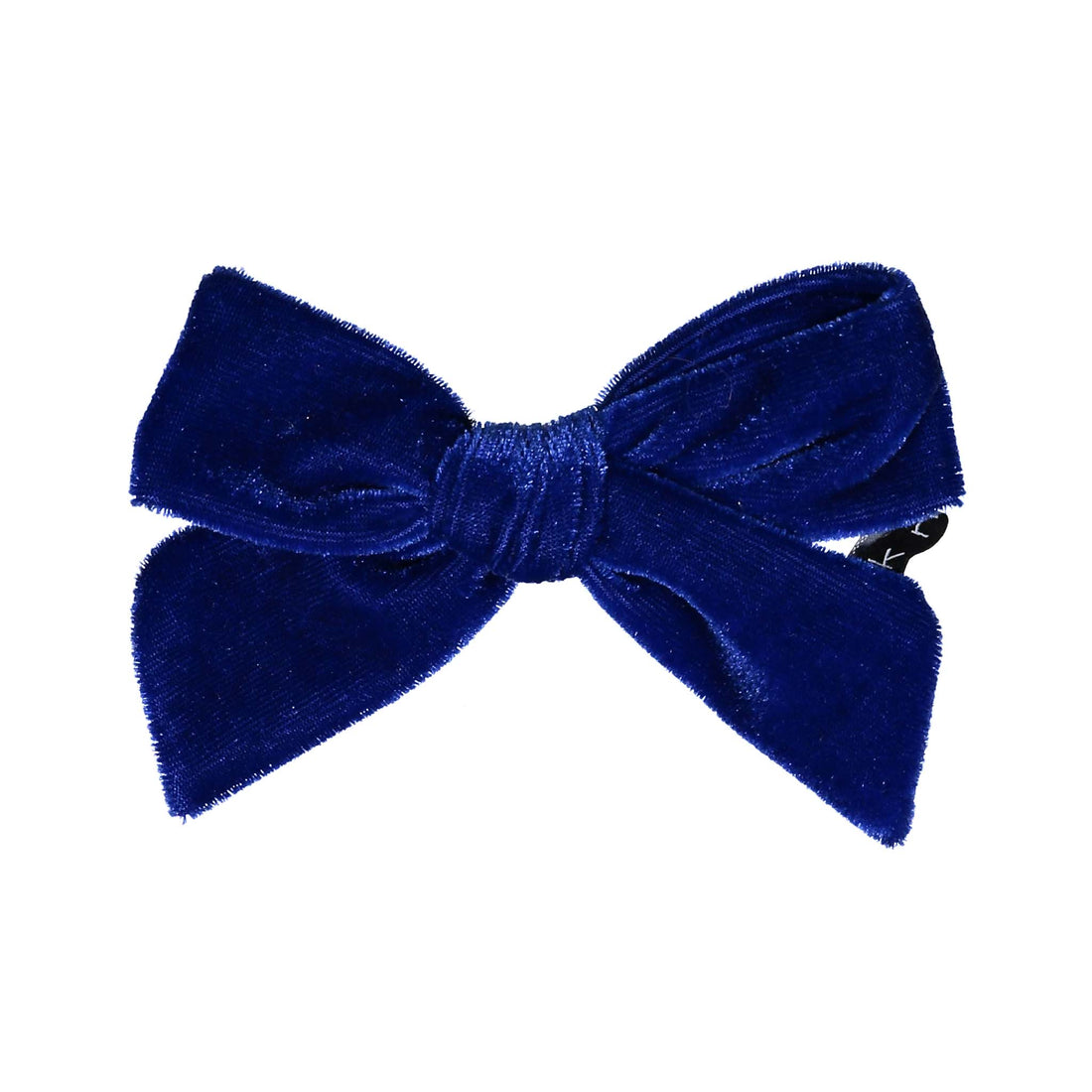 Knot Hairbands Velvet Bow Clip // Cobalt