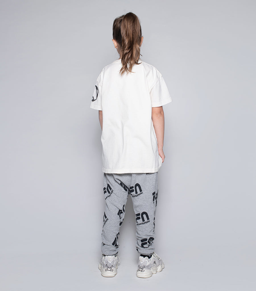 NUNUNU Heather Grey Fila X Nununu Fun Baggy Pants Ladida