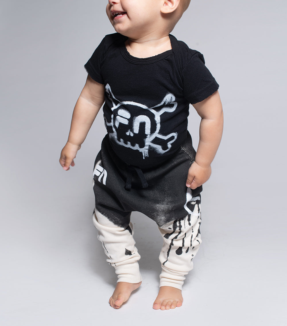 NUNUNU Black Fila X Nununu Tie Dye Baggy Pant
