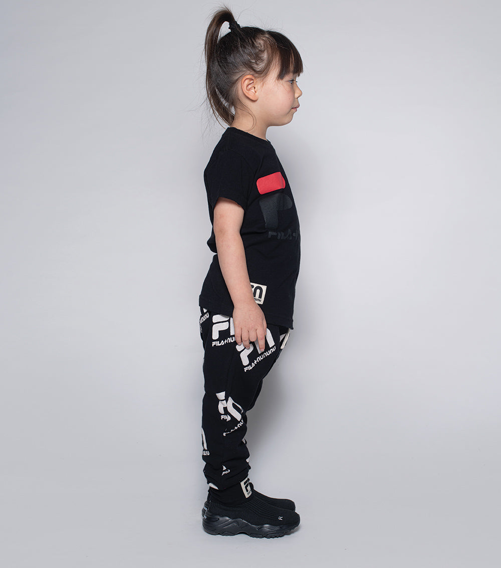 NUNUNU Black Fila X Nununu Fun Baggy Pants