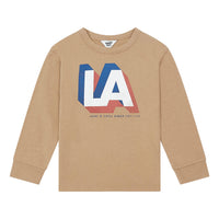 Hundred Pieces Latte Organic Cotton La Surf Long Sleeves T-Shirt