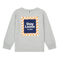 Hundred Pieces Heather Grey Organic Cotton Stay Loose Long Sleeves T-Shirt