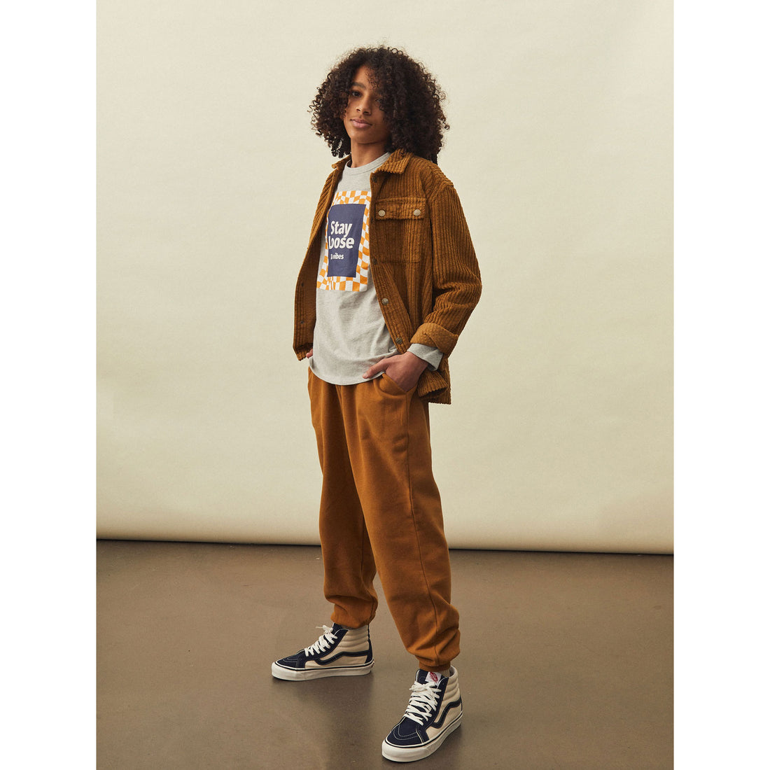 Hundred Pieces Heather Grey Organic Cotton Stay Loose Long Sleeves T-Shirt