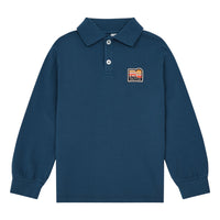 Hundred Pieces Work Blue Long Sleeves Polo