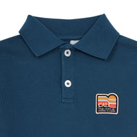 Hundred Pieces Work Blue Long Sleeves Polo