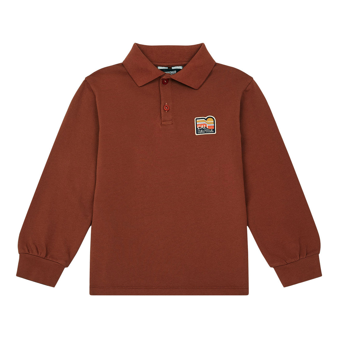 Hundred Pieces Rust Long Sleeves Polo