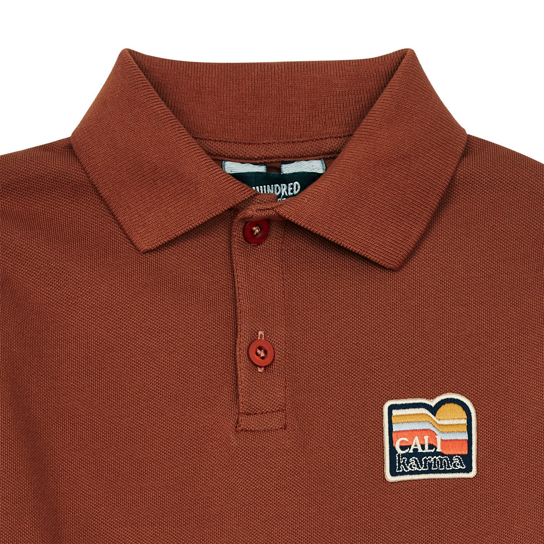 Hundred Pieces Rust Long Sleeves Polo