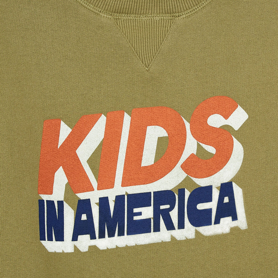 Hundred Pieces Moss Green Organic Cotton Kids In America Sweatshirt
