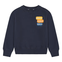 Hundred Pieces Navy Organic Cotton Chilling Sweatshirt