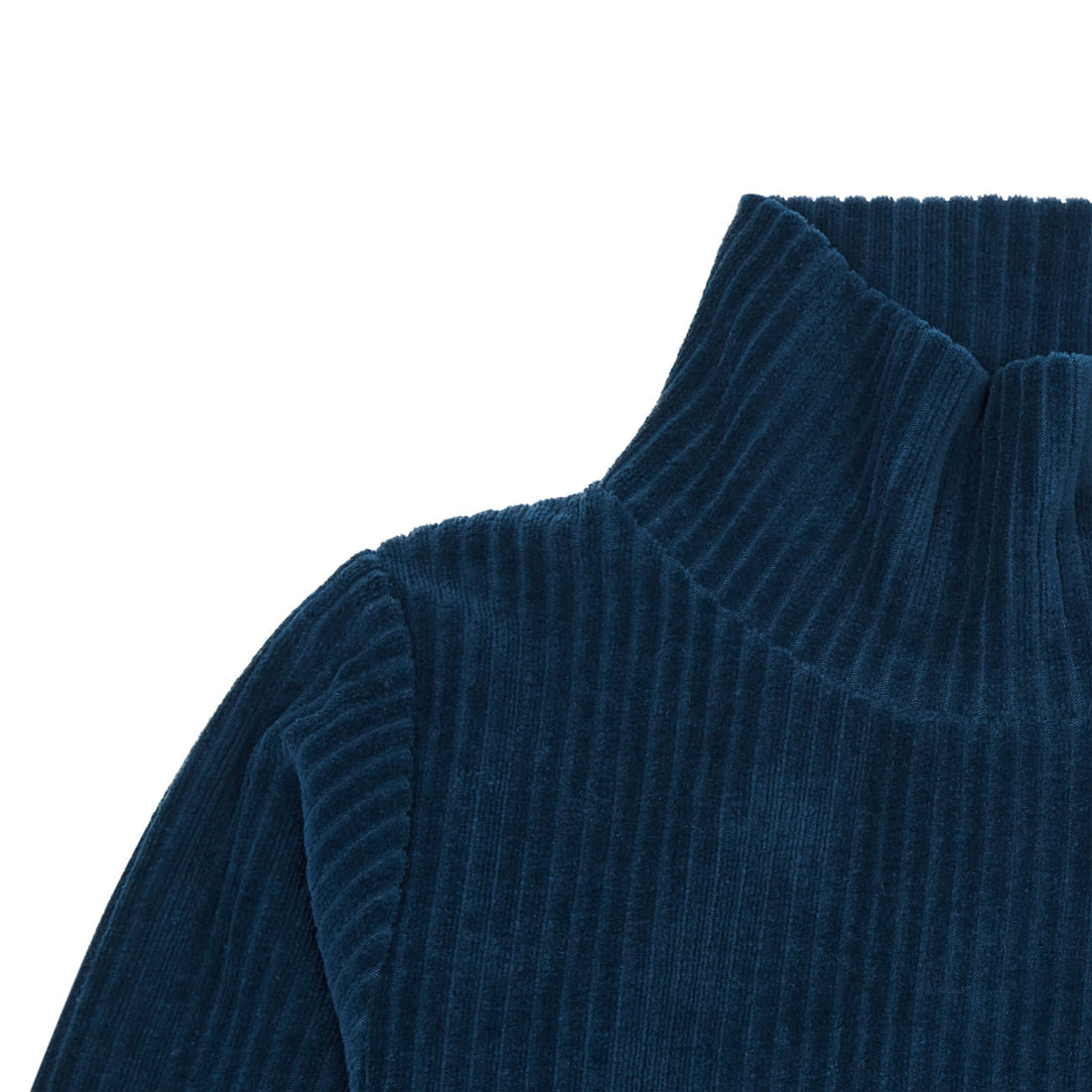 Hundred Pieces Work Blue Organic Cotton Turtleneck