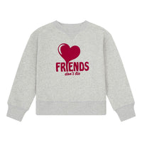 Hundred Pieces Heather Grey Organic Cotton Friends Don'T Lie Sweatshirt