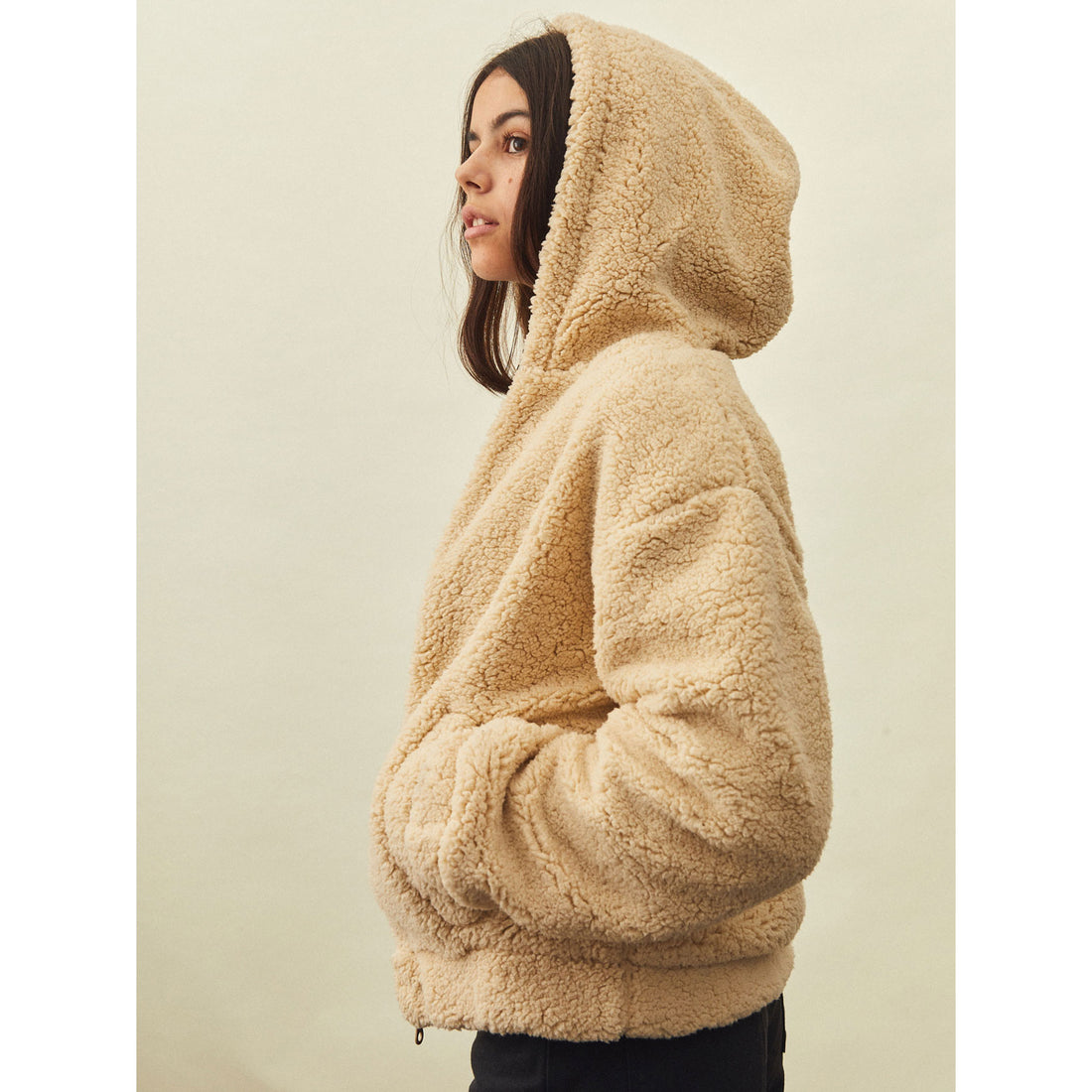 Hundred Pieces Mastic Sherpa Zipped Hoodie