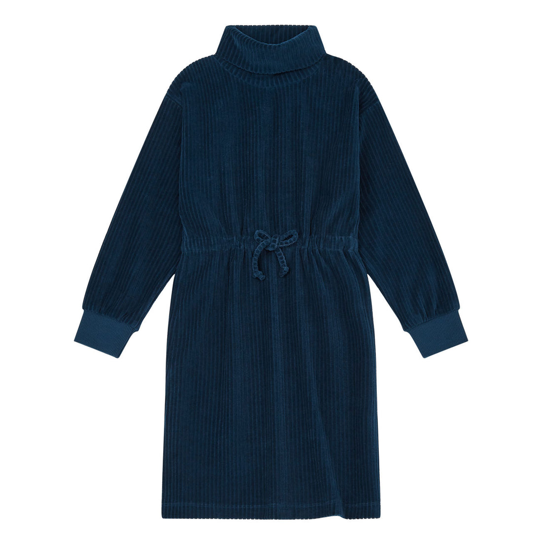 Hundred Pieces Work Blue Long Organic Velvet Dress
