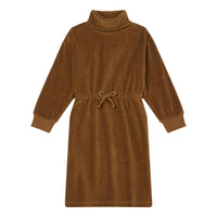 Hundred Pieces Ocre Long Organic Velvet Dress