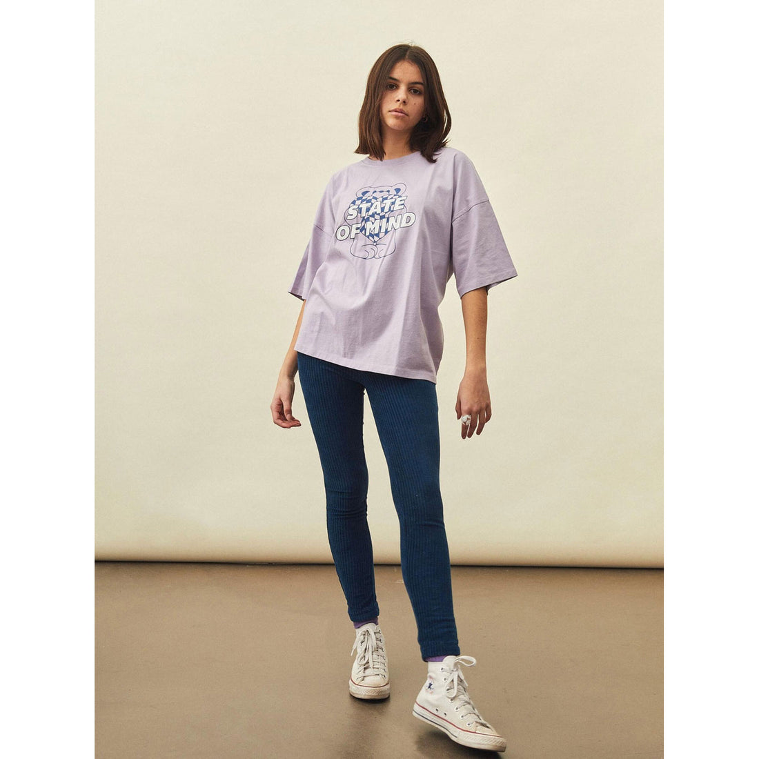 Hundred Pieces Work Blue Organic Velvet Legging