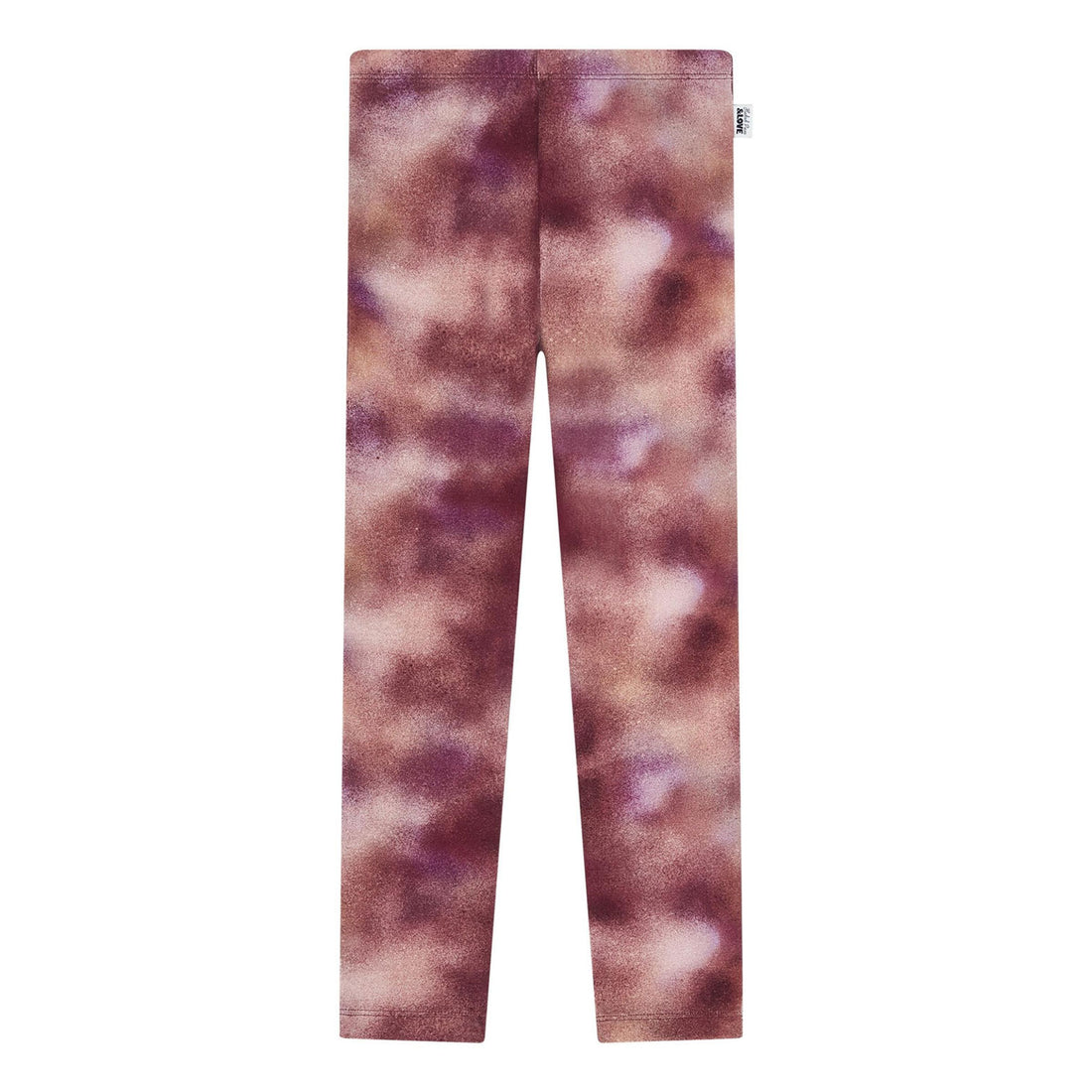 Hundred Pieces Aop Blur Burgundy Organic Cotton Blur Burgundy Legging