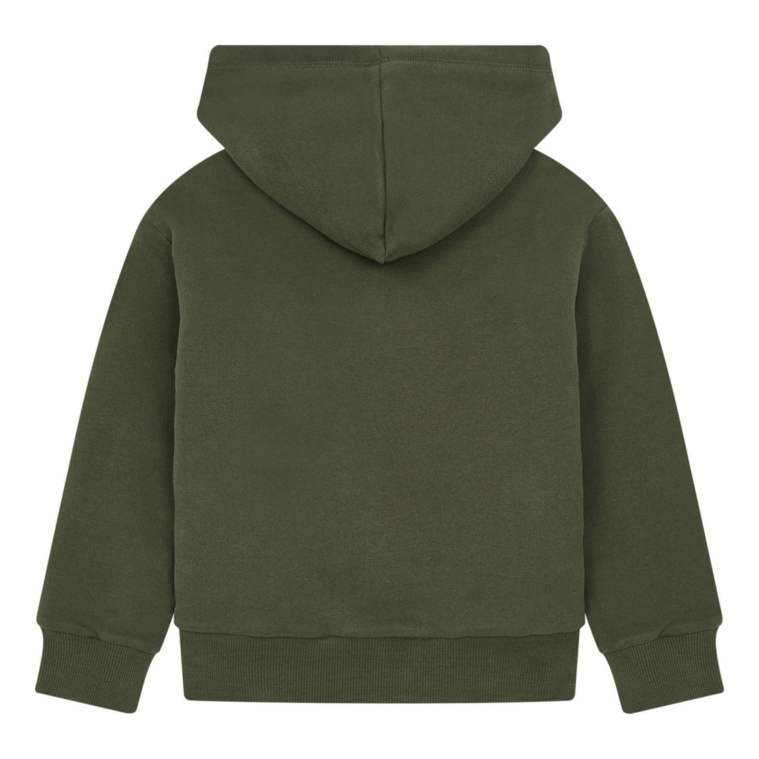 Hundred Pieces Khaki Organic Cotton Zipped Sweatshirt Sherpa Lined