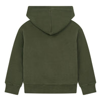 Hundred Pieces Khaki Organic Cotton Zipped Sweatshirt Sherpa Lined