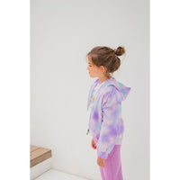 Hundred Pieces Zip-Up Tie-Dye Hoodie