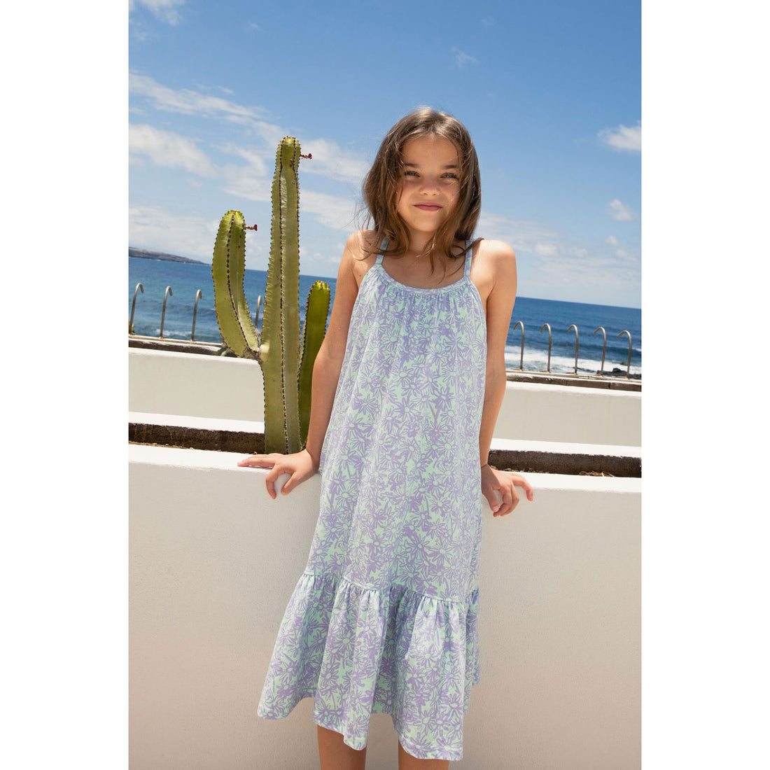 Hundred Pieces Pastel Flower Maxi Dress